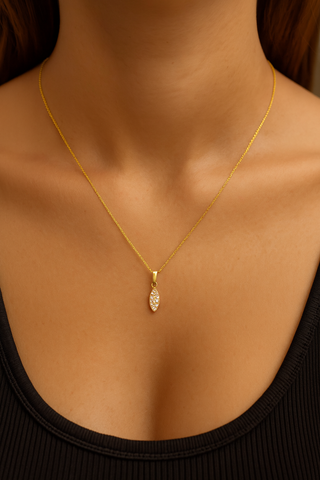 Solene Marquise Pendant Necklace