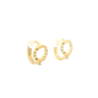Valenza Pavé Halo Drop Hoops