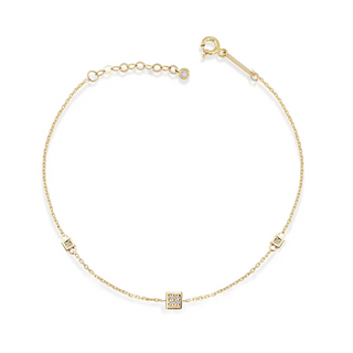 Solenn Pavé Diamond Mini Squares Bracelet